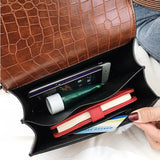 Crocodile Leather Shoulder Messenger Bag Handbag