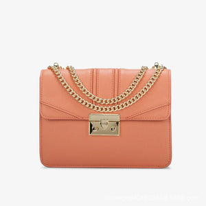 Solid Chain Small Square Bag for Women Shoulder Messenger Bag