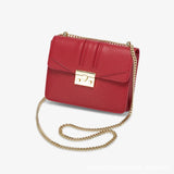 Solid Chain Small Square Bag for Women Shoulder Messenger Bag