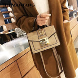Crocodile Leather Should Messenger Bag Handbag