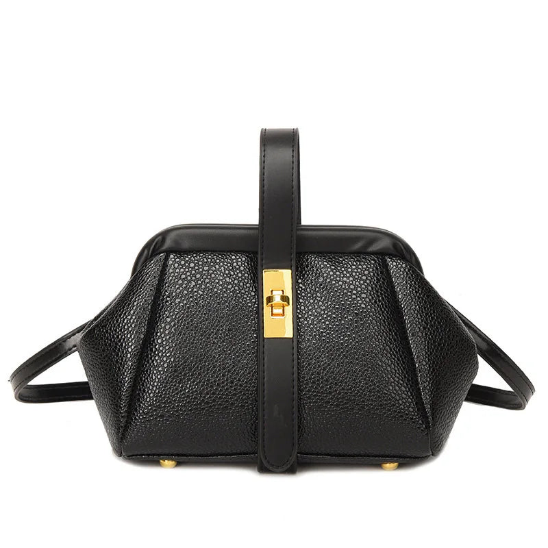 Soft Leather Crossbody Clutch Casual Dumpling Bag Women's Handbags