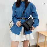 All-match Shoulder Bag Handbag Rivet Small Square Bag Women's Bag