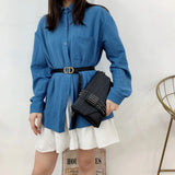 All-match Shoulder Bag Handbag Rivet Small Square Bag Women's Bag