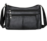 Soft Leather Multi-layer Crossbody Bag for Women