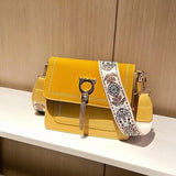 Women's Broadband Shoulder Small Square Bags Cat Tassel Messenger Bag