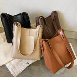 Large-capacity Messenger Bag Women's Autumn/Winter PU Shoulder Bag