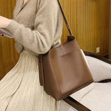 Large-capacity Messenger Bag Women's Autumn/Winter PU Shoulder Bag