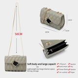 PU Shoulder Messenger Bags Chain Lock Handbags Ladies Bags