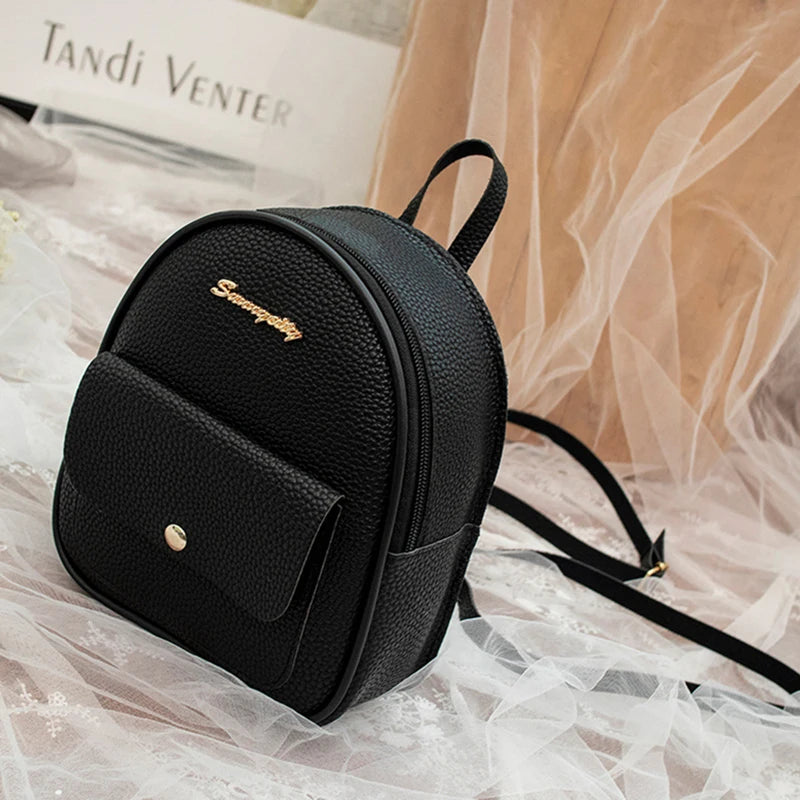 Women Mini Backpack Shoulder Bag Small Mochilas Multi-Function Phone Pouch