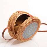 Ladies Beach Retro Handbag Vintage National Style Rattan Women Shoulder Bags