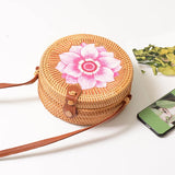 Ladies Beach Retro Handbag Vintage National Style Rattan Women Shoulder Bags