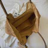 Straw Tassel Side Bags for Women - Summer Shoulder Bag