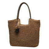 Straw Tassel Side Bags for Women - Summer Shoulder Bag