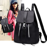 Waterproof Ladies Backpack PU Leather Shoulder Bag