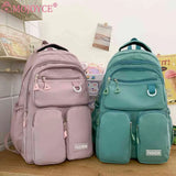 Waterproof Nylon Bookbag for Teenage Girls Boys