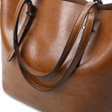 Women's Leather Handbags Spring Casual Tote Bag Big Shoulder Bag