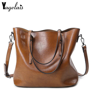 Women's Leather Handbags Spring Casual Tote Bag Big Shoulder Bag