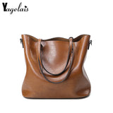 Women's Leather Handbags Spring Casual Tote Bag Big Shoulder Bag