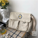 Canvas Cover Shoulder Crossbody Bag for Women