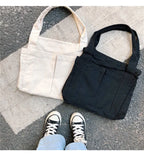 Women Literature Art Canvas Shoulder Bag Retro Handbag Tote Bag