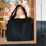 Women Literature Art Canvas Shoulder Bag Retro Handbag Tote Bag