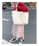 Women Literature Art Canvas Shoulder Bag Retro Handbag Tote Bag