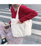 Women Literature Art Canvas Shoulder Bag Retro Handbag Tote Bag