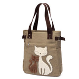 Canvas Tote Bags Ladies Shoulder Bags Work Shopping Handbags