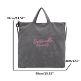 Ladies Canvas Tote Corduroy Canvas Shoulder Bags Casual Beach Bags
