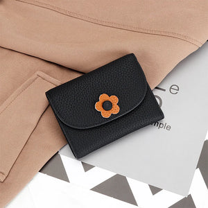 Ladies Card Holder Small Hasp Money Bag Clutch High Flower Women's Wallet