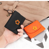 Women's Flower Card Holder Small Money Bag Clutch