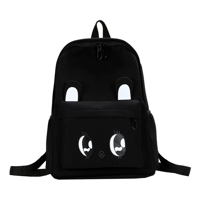 Casual Nylon Water-Repellent School Backpack