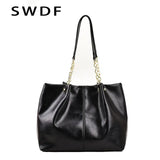 Large Soft Leather Shoulder Bag for Women