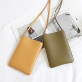 Women's Casual Phone Pouch Crossbody Shoulder Bag PU Leather