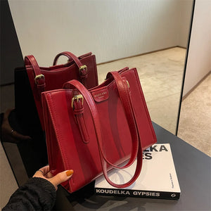Autumn Winter Style Women's Shoulder Bags Zipper Ladies Bags