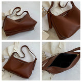 Casual Leather Shoulder Bags Soft Fabric Zip Ladies Messenger Bags