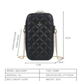 Soft Leather Shoulder Bag Chain Purse Women Wallet