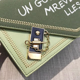 Women's Small Leather Crossbody Bag with Wide Shoulder Strap