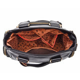 European American Large Leather Messenger Bag