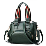 European American Large Leather Messenger Bag