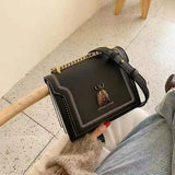 Chain Handbag Cartoon Shoulder Bag PU Leather Tote Crossbody Bag