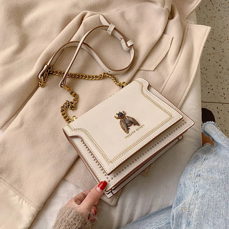 Chain Handbag Cartoon Shoulder Bag PU Leather Tote Crossbody Bag