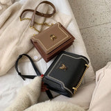 Chain Handbag Cartoon Shoulder Bag PU Leather Tote Crossbody Bag