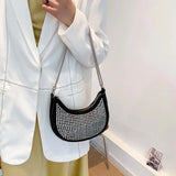 Chain Shoulder Underarm Bags Rhinestone Women Handbags Small Crossbody Bags
