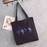 Canvas Tote Bag Cotton Shopping Travel Women Folding Shoulder Shopper Bags