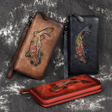 Women's Clutch RFID Wallet - High Quality Natural Cow Leather