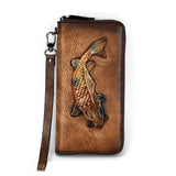 Women's Clutch RFID Wallet - High Quality Natural Cow Leather