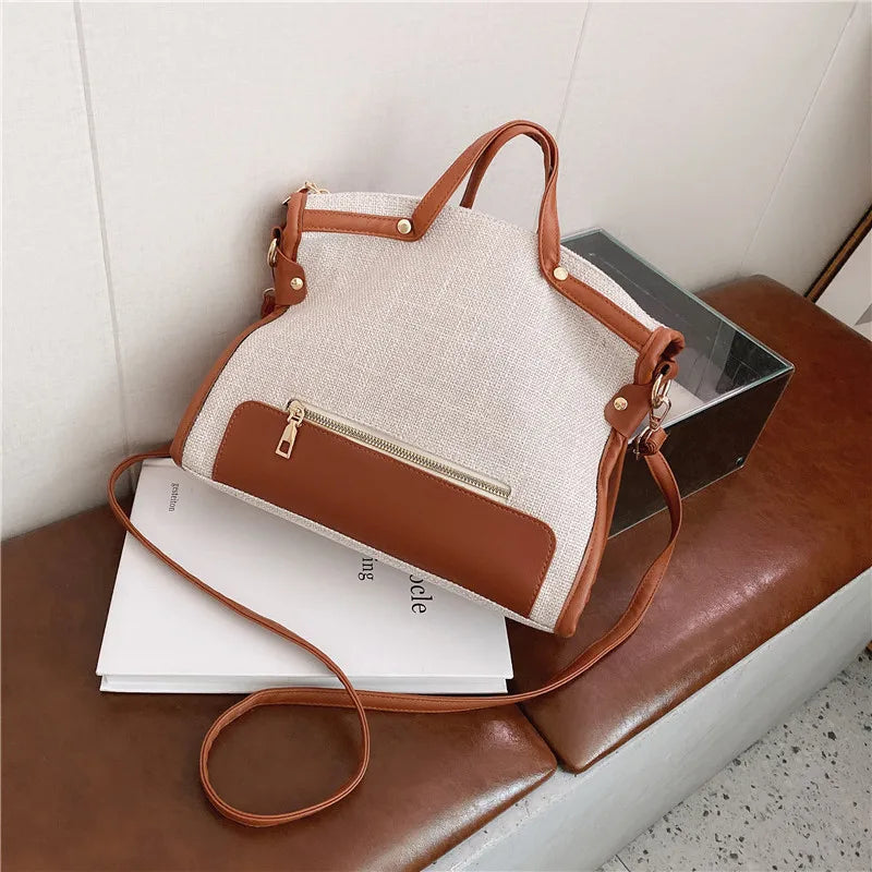 Casual Canvas Tote Bags Everyday Shoulder Bags Handbags Shopping