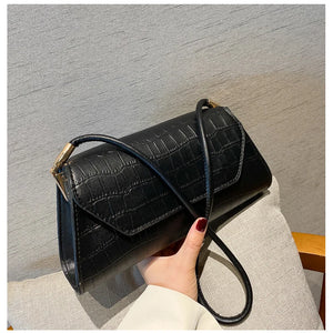 Crocodile Leather Bag French Pack Daily Thin Shoulder Pouch Underarm Bags