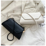 Crocodile Leather Bag French Pack Daily Thin Shoulder Pouch Underarm Bags